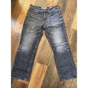 BKE Seth Jeans Mens 34 Regular Loose Fit Straight Blue Stretch Denim Med…